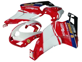 Vbrizgavanje Oklep Komplet za Ducati 999 749 2005 2006 Rdeče Xerox Superbike Team Edition
