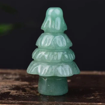 Velik Obseg Naravnih Quartz Crystal Božično Drevo Ročno Izrezljane Fluorite Drevo Zdravljenje Kristalni Kamen Božična Darila Dom Dekoracija