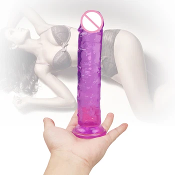 Velik Žele Dildo Igrača za Odrasle Erotičnega Močan Sesalni Analni Vibrator Butt Plug Realističen Penis G-spot Orgazem Seks Igrače za Ženske