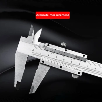 Vernier Kaliper 200mm 0.02 mm Kovinski Čeljusti Merilnik Sivo Mikrometer za Merjenje Orodja Vernier Kaliper Orodje, Ravnilo