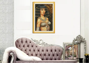 Veselje nedeljo Kleopatra Count Navzkrižno Šiv Vezenje Obrti Navzkrižno Šiv DIY Navzkrižno Šiv Kompleti za Vezenje Doma Dekor Needlework