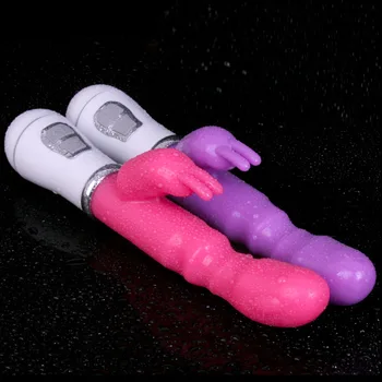Vibrator Vodotesen Sex Igrača Dvojno Palico Masturbacija Rabbit Vibrator Pripomočke za Odrasle Sex Izdelek Vibrator Za Ženske, G-spot