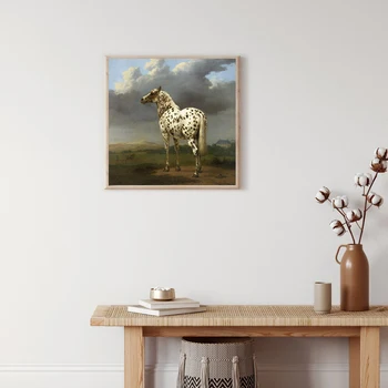 Vintage Konj Slikarsko Platno Natisne Konjeniški Umetnosti Stenske Slike , Živali Konji Pokončni Plakat, Kmečki Dom Soba Dekoracijo