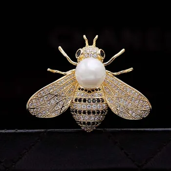 Visoka Kakovost Insektov Broške Suknjič Oblačila Dodatki Modni Realne Čebel Broška Pin Za Ženske Holiday Gift Dropshipping