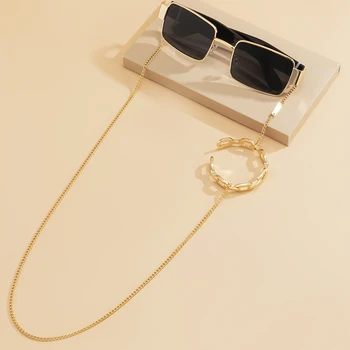 Visoka Kakovost Modnih Tassel Očala Verige za Ženske Punk Krog Krog Kovinska sončna Očala Kabel Priložnostne Dolgo Povezavo Očala Dodatki