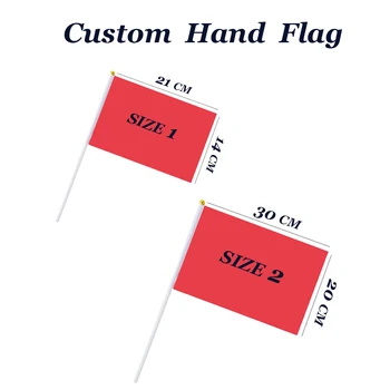 Visoka Kakovost po Meri Zastavo roko val strani signal zastavico Nacionalne Države Zastave Za Športne Ekipe orodja, brezplačna dostava