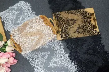 Visoka kakovost trepalnice čipke pribor široko 26 CM ročno DIY kakovostno vezenje oblačil, poročni dekoracijo tkanine