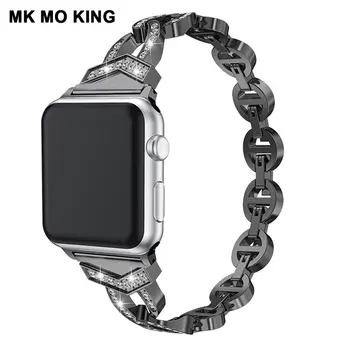 VO Vrtanje iz Nerjavečega Jekla, Trak za Cartier Apple Iphone Vlogo Moške X Iwatch 1 2 3 4 38 44 Žensk Watch Band Pametna Zapestnica