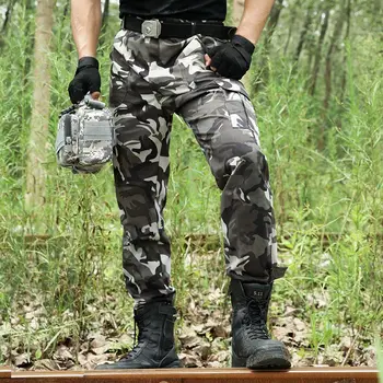 Vojaško Taktično Hlače Vojske Prikrivanje Boj Hlace Moški Comabt Camo Tovora Hlače Tactico Hlače moški Pantalon Militar Dela
