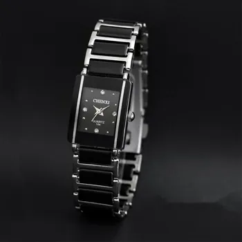 Vrh Luksuzne blagovne Znamke Chenxi Watch Moda Pravokotnik Ure Moške Ure Ženske Ure Ljubitelje Ure Quartz horloge mannen