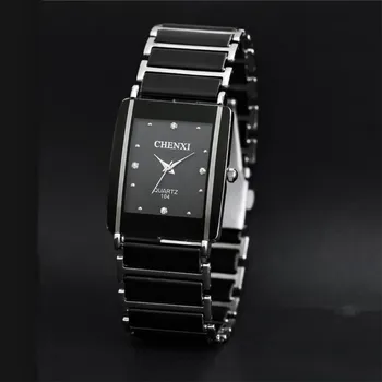 Vrh Luksuzne blagovne Znamke Chenxi Watch Moda Pravokotnik Ure Moške Ure Ženske Ure Ljubitelje Ure Quartz horloge mannen