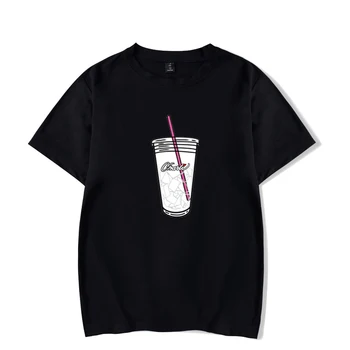Vroče Prodaje charli damelio merch T-shirt Ledena Kava Škropljenje T-Majice za Ženske/Moške O-vratu Kratek Rokav Priložnostne Bombaž Majica s kratkimi rokavi