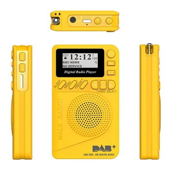 Vroče!! Žep Dab Digitalnih Radijskih, od 87,5-108Mhz Mini Dab+ Digitalni Radio z Mp3 Predvajalnik, Fm Radio, Lcd Zaslon in Zvočnik