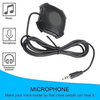 Vsesmerni Mikrofon Mic z 3.5 mm Audio Jack Kondenzatorja Konferenčni Mikrofon za Skype VOIP Klica Glasovni Klepet Žično Črna