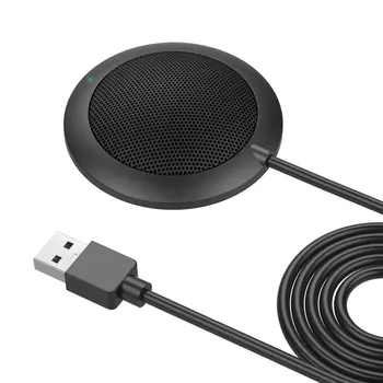 Vsesmerni Mikrofon Mic z Vmesnikom USB Drive Brezplačno Konferenco Mikrofona za Glasovni Klepet Igralnih Srečanj
