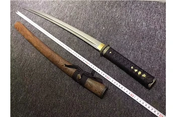 Wakizashi japonski pravi meč 76 cm T10 ogljikovo jeklo kaljeno rezilo britev ostrih za rezanje bambusa palisander tulec