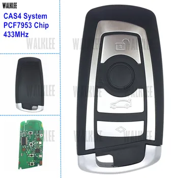 WALKLEE Pametni Ključ 4BT primerni za BMW CAS4 CAS4+ 433MHz z PCF7953 Čip Avto Daljinski Ključ
