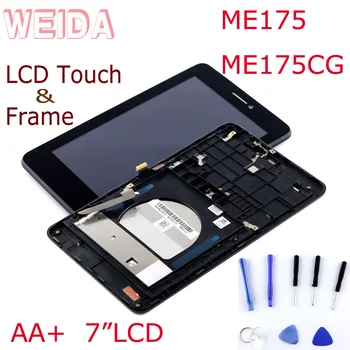 WEIDA LCD-Zaslon Za Asus MemoPad HD7 ME175 Zaslon na Dotik LCD-Plošča Sklop Zamenjava Z Okvirjem ME175CG K00Z