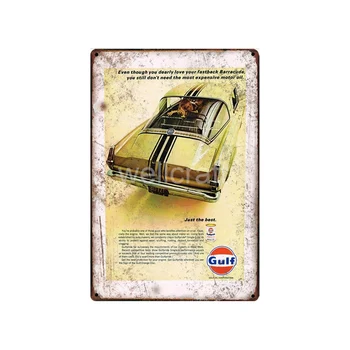 [ WellCraft ] Zalivu TEXACO EIS BP Motorno olje Kovinski Znak Stenske Plakate, umetnost, Vintage Slikarstvo Osebnosti po Meri Dekor LT-1736