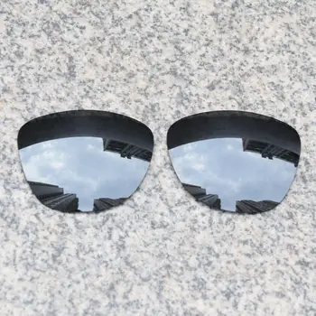 Wholesales E. O. S Polarizirana Enhanced Zamenjava Leč za Oakley Frogskins sončna Očala - Black Chrome Polarizirana Ogledalo