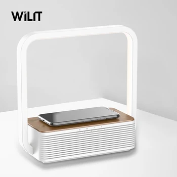 Wilit 2020 Eleganten Dizajn A15B Lesa, Imitacija nočno omarico Svetilko Z Telefon, Polnilnik In Brezžični Zvočnik