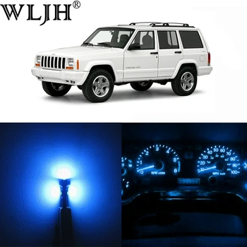 WLJH armaturne Plošče Gruče Gauge merilnik Hitrosti merilnik vrtljajev Gruče 12V Full LED Luči Kompleti za Jeep Cherokee XJ 1984 - 2001