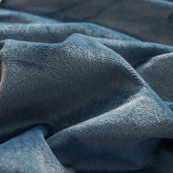 WOSTAR Luksuzni vezenje pozimi toplo flanela elastični trak opremljen stanja vzmetnice pokrov trdno super mehko posteljo stanja in pillowcases