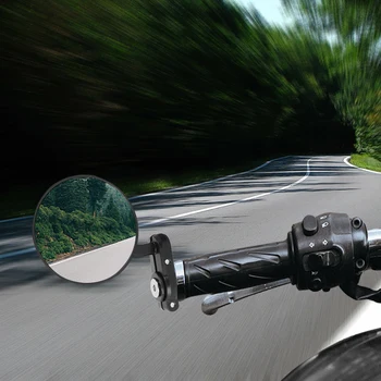 X Autohaux Par Motocikel Rearview Mirror Univerzalno za 7/8 Palca Ročico Konca Ogledala 22 mm Aluminij Črna Stranska Ogledala Motornih