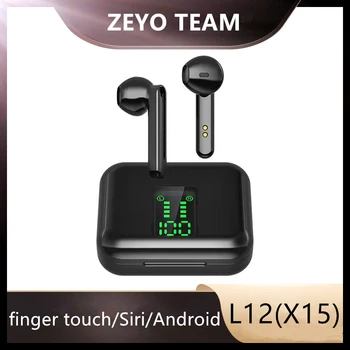 X15 TWS Bluetooth Brezžične Slušalke LED Zaslon,L12 Bluetooth 5.0 Šport Slušalke Čepkov Airbuds za Iphone,Samsung Za Xiaomi