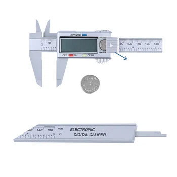 XEAST 6-Palčni 150mm Ogljikovih Vlaken Elektronski Digitalni Vernier Kaliper Mikrometer za Merjenje Orodje Digitalni Vladar