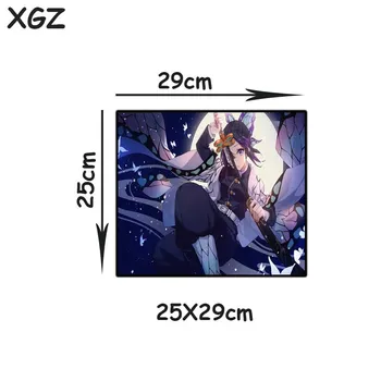 XGZ Priljubljenih Anime Demon Slayer Kimetsu Ne Yaiba Velike Mouse Pad Black Zaklepanje Roba Računalnika, Tabela Mat Hitrost Gume Non-slip Preprogo