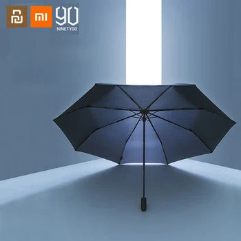 Xiaomi 90 super tri-krat lahka in tanka avtomatski dežnik ne dežnik za zaščito pred soncem in UV sonce in dež dvojno rabo, ne dežnik