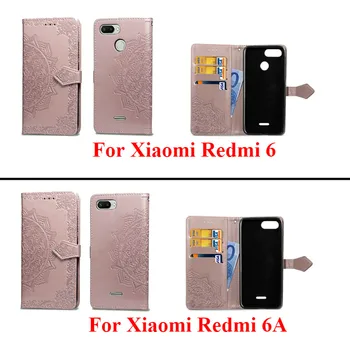 Xiaomi Redmi 6A Primeru Redmi 6 Pokrovček Mehak Silikonski Hrbtni Pokrovček Redmi 6 Usnja Flip Case Za Xiaomi Redmi 6A 6 A6 Telefon Primerih