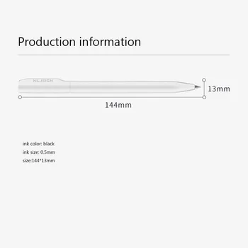 Xiaomi Youpin DeLi Nusign Prijavite Pero Gel Peresa 0,5 mm Črne Barve, Črnila, Švica Ponovno Preprost Podpis Pero Šoli Pisarniški Material