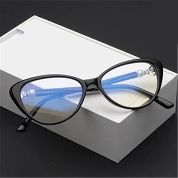 XojoX Moda Anti-modra svetloba Obravnavi Očala Ženske Letnik Mačka Oči Daljnovidnost Očala Clear Leče Recept Dioptrije +1.5 2.0