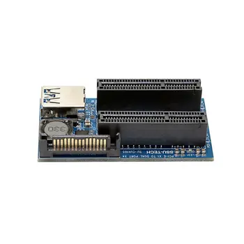 XT-XINTE PCIE Riser Card Adapter PCI Express, USB 3.0, Raiser Riser PCI-E Razteznih PCIE X1 da Dual Port PCI E X4 Širitev Kartico