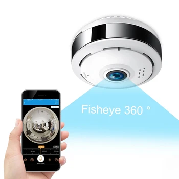XVIM IP Kamero 360-Stopinjski Panoramski Fisheye Brezžični WiFi Kamera 960P HD 1.3 MP Varnosti CCTV Kamere 10M Ir Nočno opazovanje