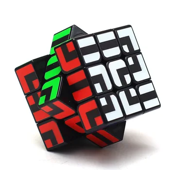 Z-kocka Labirint Tip 3x3x3 Čarobne Kocke, Sestavljanke, Kocke, Inteligentni Darilo Igrače Za Otroke - Črna