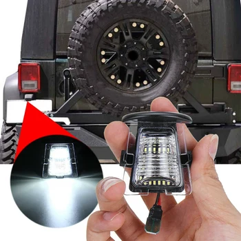 Za 07-18 Jeep Wrangler JK JKU SMD LED Zadnji Odbijač registrske Tablice Svetlobe Oznako Lučka