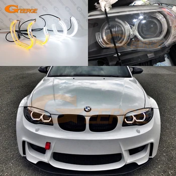 Za BMW 1 Series E82 E88 E87 E81 Odlično Ultra svetla Remonta Dnevno Svetlobo vključite opozorilne luči DTM M4 Slog LED Angel Eyes halo obroči