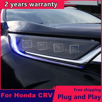 Za Honda CRV smerniki 2017 2018 2019 2020 Za CRV LED svetilko glavo VSE LED DRL prednji luči Bi-Xenon objektiv Dinamičen zavoj signal