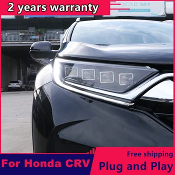 Za Honda CRV smerniki 2017 2018 2019 2020 Za CRV LED svetilko glavo VSE LED DRL prednji luči Bi-Xenon objektiv Dinamičen zavoj signal
