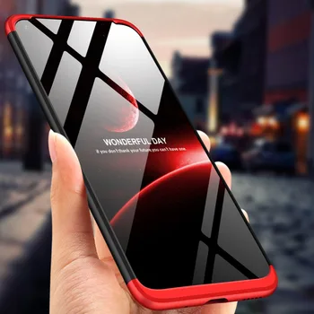 Za Huawei Honor V20 Prikaz 20 Primeru 360-Stopinjski Celotno Telo, Kritje Velja Za Huawei Honor V20 Hibridni Shockproof Primeru + Kaljeno Steklo