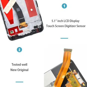 Za Huawei P10 LCD-Zaslon, Zaslon na Dotik, Računalnike Montaža Z Okvirjem Zamenjava VTR-L09 VTR-L10 VTR-L29 Za Huawei P10 LCD
