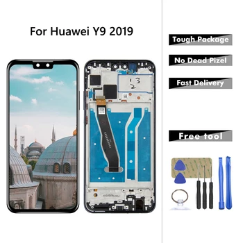 Za Huawei-Y9 2019 / Uživajo 9 Plus Zaslon LCD, Zaslon na Dotik, Računalnike Skupščine JKM-LX1 JKM-LX2 JKM-LX3 LCD replacment Z Okvirjem