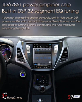 Za Hyundai Elantra 5 smart avto multimedijski predvajalnik videa, 11-15 JK EL MD UD radio, GPS navigacija za 10,4-palčni zaslon navpičnem 4G