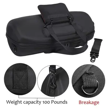 Za JBL Boombox Prenosni Bluetooth Nepremočljiva Zvočnik Primeru Težko Carry Bag Zaščitno Polje (Črna)