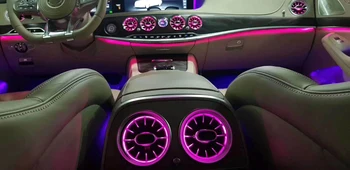 Za Mercedes-Benz S-Razred W222 Okoljske Svetlobe LED Avto nadzorni Plošči Konzole AC Stanje Zraka Vent Vtičnico Turbine Trim Šoba Lučka