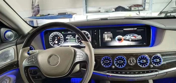 Za Mercedes-Benz S-Razred W222 Okoljske Svetlobe LED Avto nadzorni Plošči Konzole AC Stanje Zraka Vent Vtičnico Turbine Trim Šoba Lučka