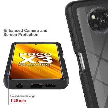 Za Redmi Poco X3 NFC Primeru 360 Full Body Zaščita Telefona Kritje za Xiaomi Redmi Opomba 8 9 S 9 Pro 10 Lite 9c 9a Shockproof Etui